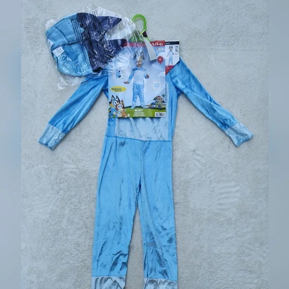 NEW Bluey toddler boy / girl main character Halloween costume jumpsuit size 3/4t